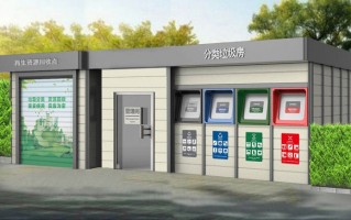弧形科技墙 弧形的智能垃圾厢房，你见过吗？