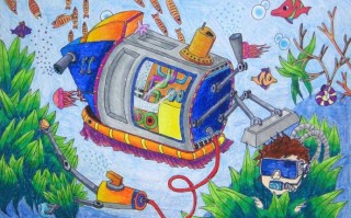 三年了科技小作品 科技画参赛获奖作品素材